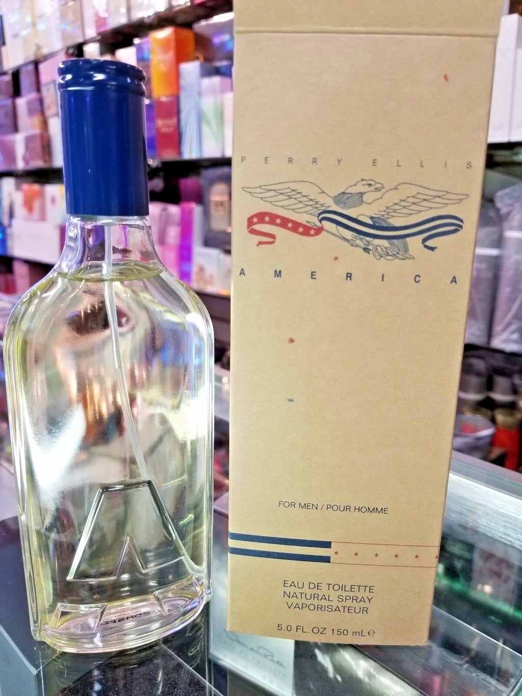 Perry Ellis AMERICA 5 oz / 150 ml Eau de Toilette Spray for Men ** NEW IN BOX ** - Perfume Gallery