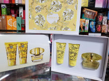 Load image into Gallery viewer, Versace Yellow Diamond Women 3 piece EDT Gift Set Spray Lotion Gel ** NEW IN BOX - Perfume Gallery

