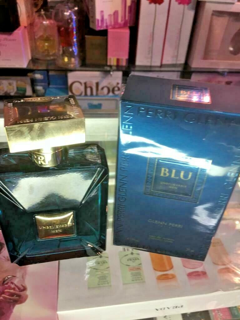 BLU  by Glenn Perri 3 3.0 oz 90 ml EDT Cologne Spray for Men SEALED IN BOX - Perfume Gallery
