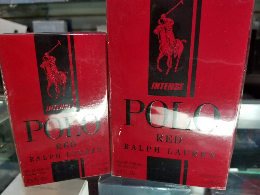 POLO RED Intense by Ralph Lauren 2.5 / 4.2 oz EDP Spray for Men NEW IN SEALED BOX - Perfume Gallery