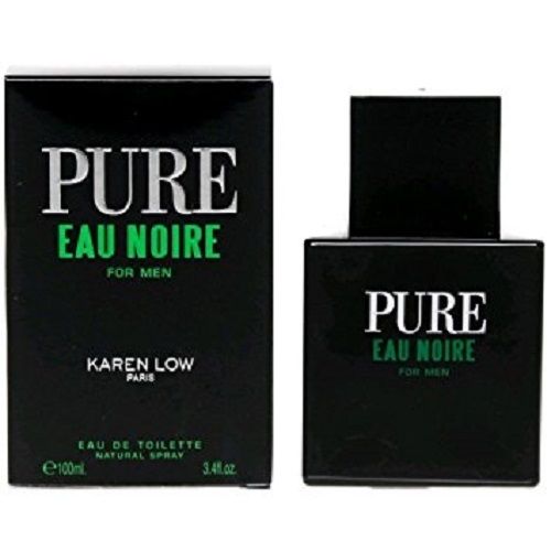 Pure Eau Noire For Men by Karen Low EDT Eau de Toilette 3.4 oz / 100 ml * SEALED - Perfume Gallery