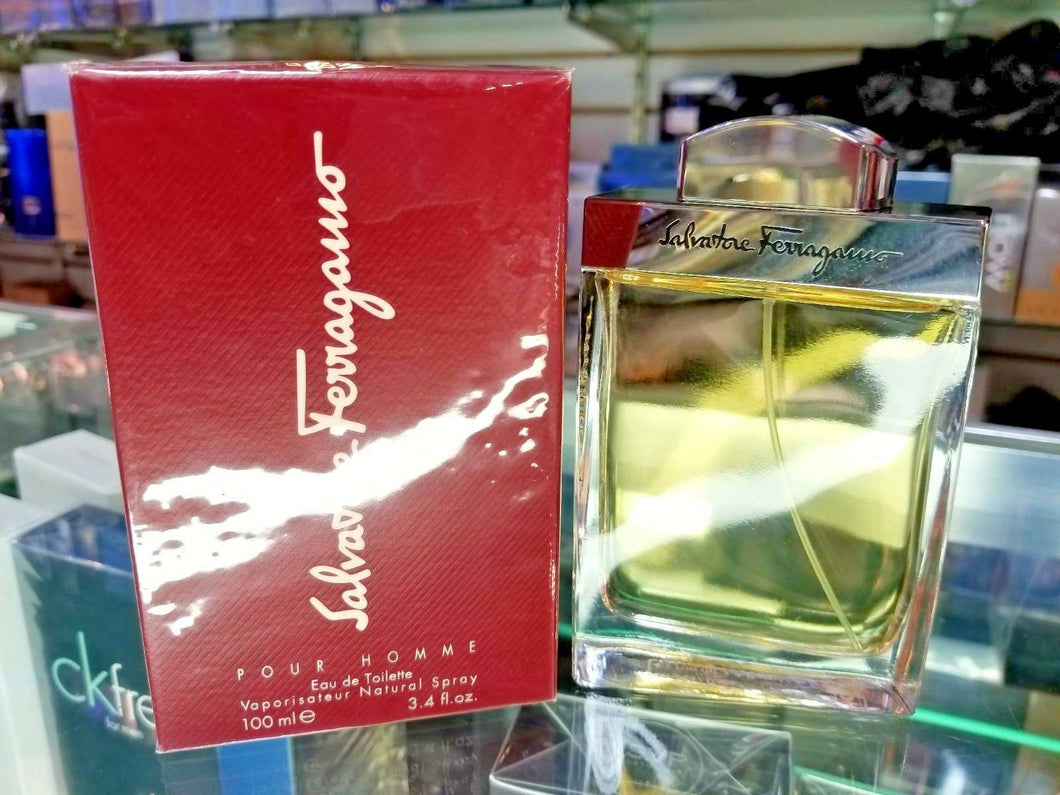 Salvatore Ferragamo Pour Homme EDT Eau de Toilette 3.4 oz 100 ml NEW * SEALED - Perfume Gallery
