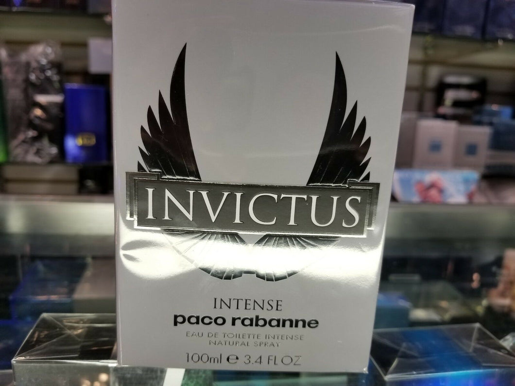 INVICTUS Intense by Paco Rabanne 3.4 oz 100ml Eau De Toilette Spray Men * SEALED - Perfume Gallery