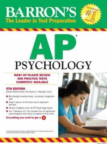 Barron's AP Psychology, 4th Edition by Robert McEntarffer and Allyson J. Weseley - Perfume Gallery