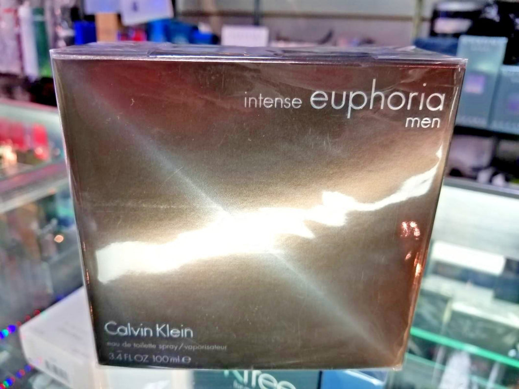 intense EUPHORIA by Calvin Klein EDT Spray Men 3.4 oz / 100 ml NEW * SEALED BOX - Perfume Gallery