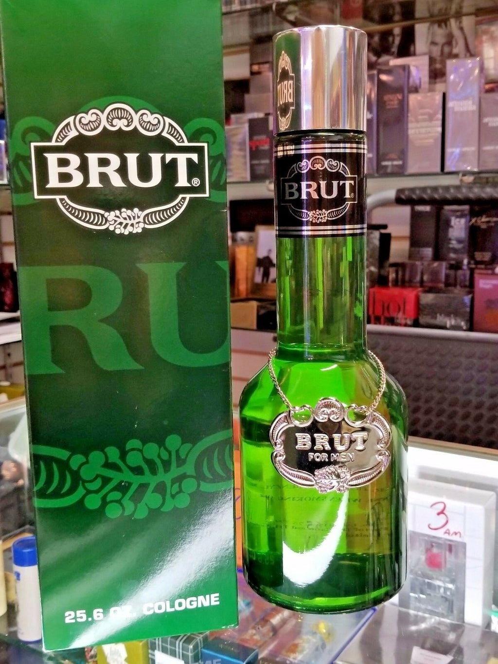 BRUT GIFT BOX HUGE ORIGINAL Cologne 25.6 fl oz / 757 ml for MEN * ESSENCE OF MAN - Perfume Gallery