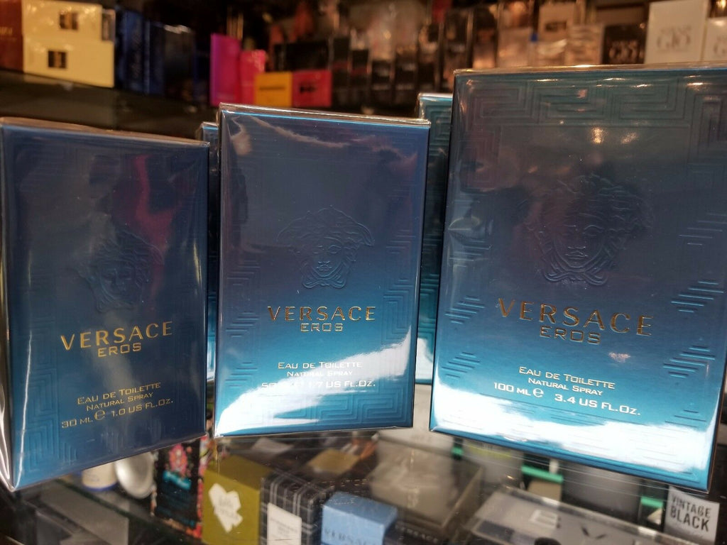Versace EROS by Gianni Versace 1 1.7 3.4 oz Eau de Toilette EDT Spray Men - Perfume Gallery