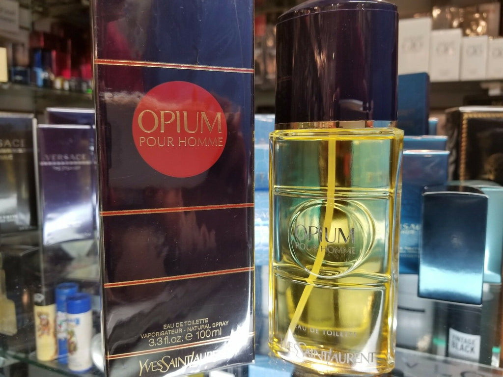 Opium POUR HOMME Cologne YSL 3.3 oz 100 ml EDT Eau de Toilette Spray SEALED BOX - Perfume Gallery