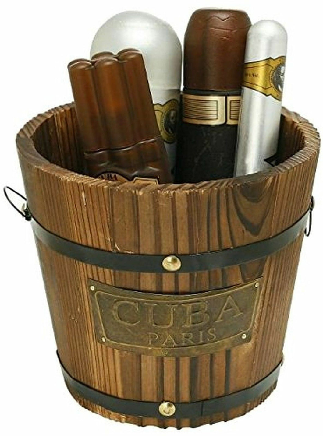 Cuba Gold by Cuba for Men - BUCKET Gift Set w/ EDT, Deodorant, Aftershave NEW - Perfume Gallery