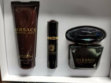 Load image into Gallery viewer, Versace Crystal Noir Perfume Women 3 Pc. GIFT SET 3 oz EDP Spray BODY LOTION NIB - Perfume Gallery
