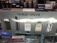 Load image into Gallery viewer, Giorgio Armani TRAVEL EXCLUSIVE 5 Pc Mini Travel Gift Set Men * NEW SEALED BOX - Perfume Gallery
