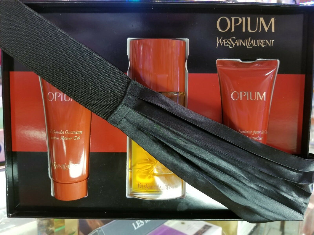 OPIUM by YSL Yves Saint Laurent 3 Pc EDT Gift Set for Women Her 1.6oz Spray RARE - Perfume Gallery
