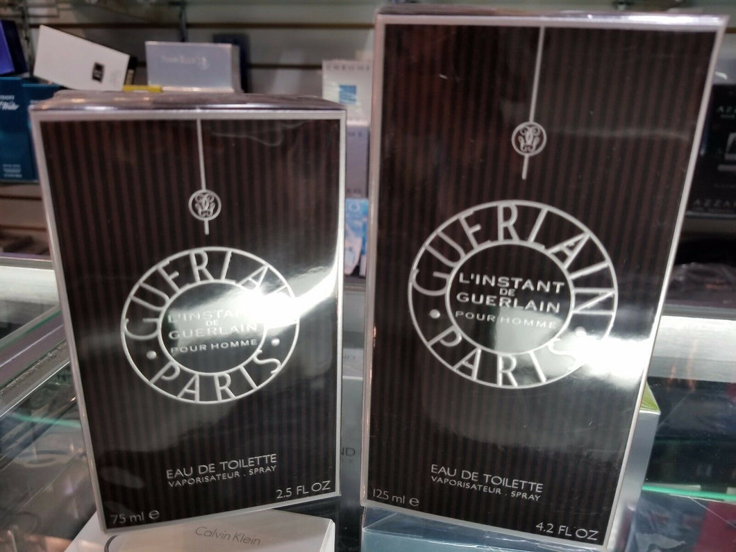 L'Instant de Guerlain pour Homme 2.5 oz 4.2 oz EDT Spray Men Cologne SEALED BOX - Perfume Gallery