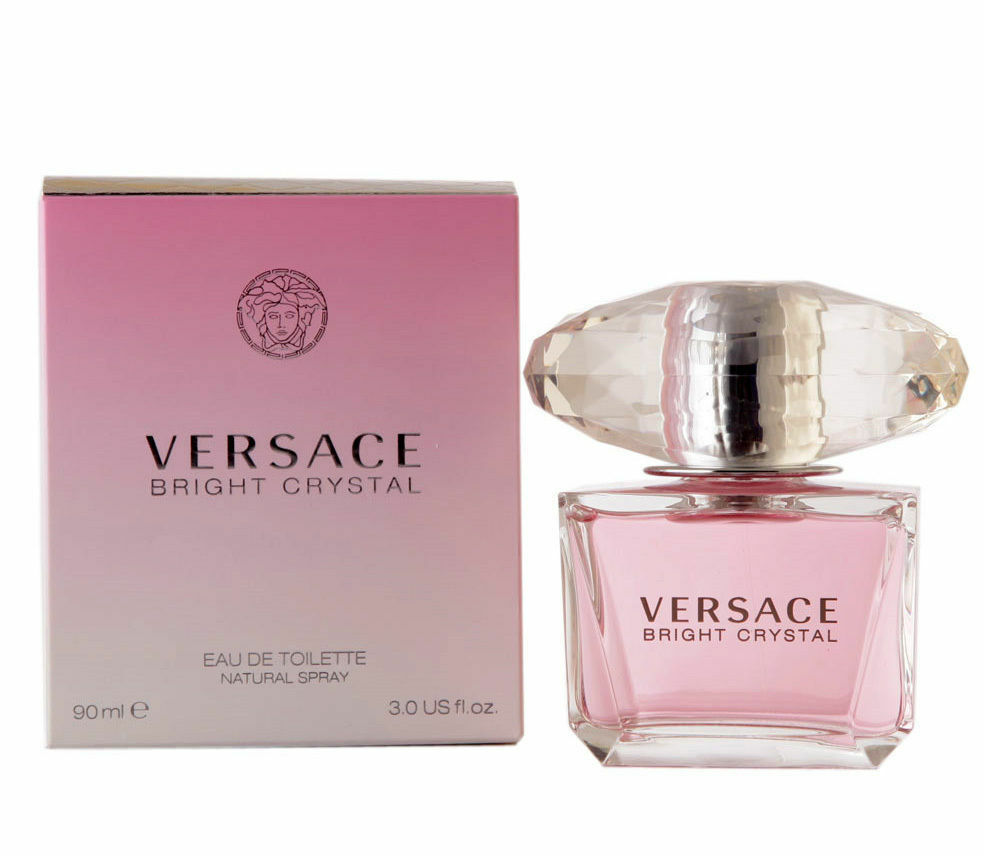 Versace Bright Crystal for Women Eau de Toilette EDT Perfume 3 oz / 90 ml SEALED - Perfume Gallery
