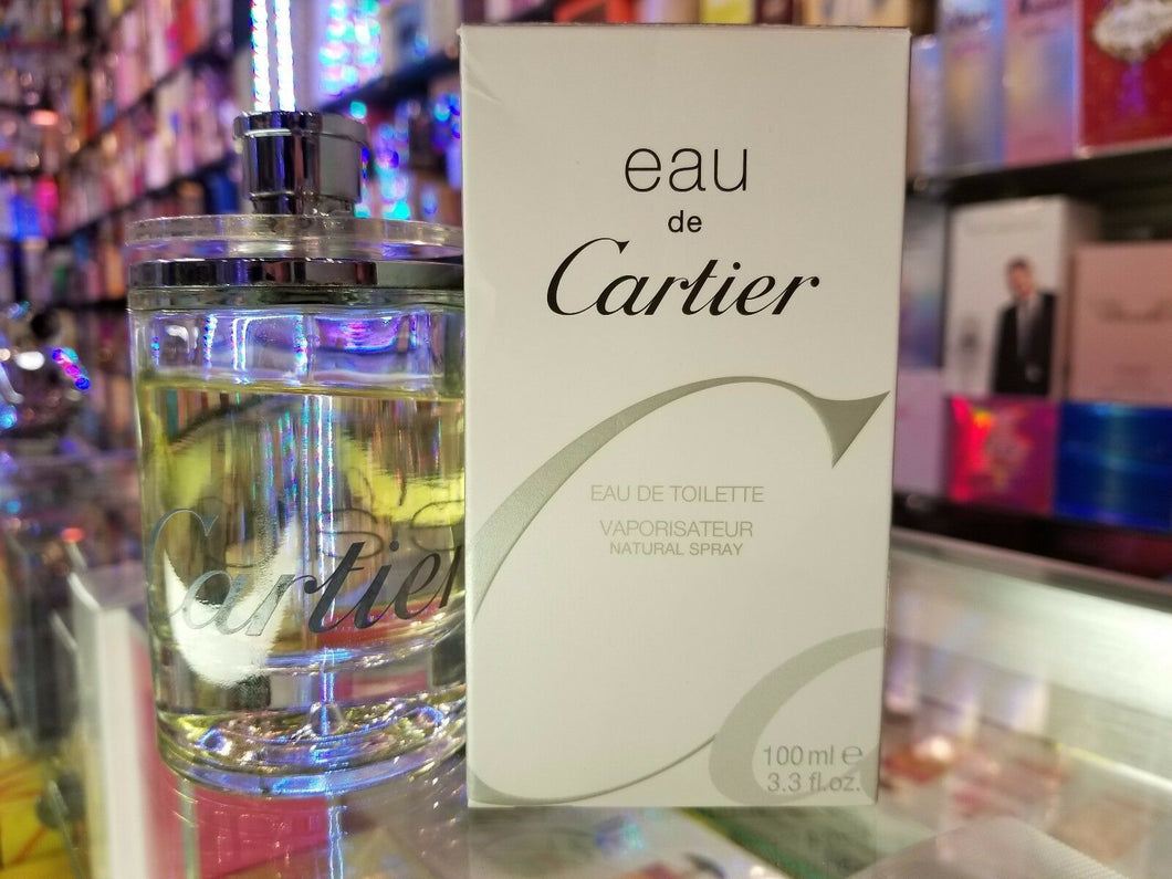 eau de Cartier .15 Mini or 3.3 oz IN BOX or 6.75 oz SEALED or Concentree SEALED - Perfume Gallery