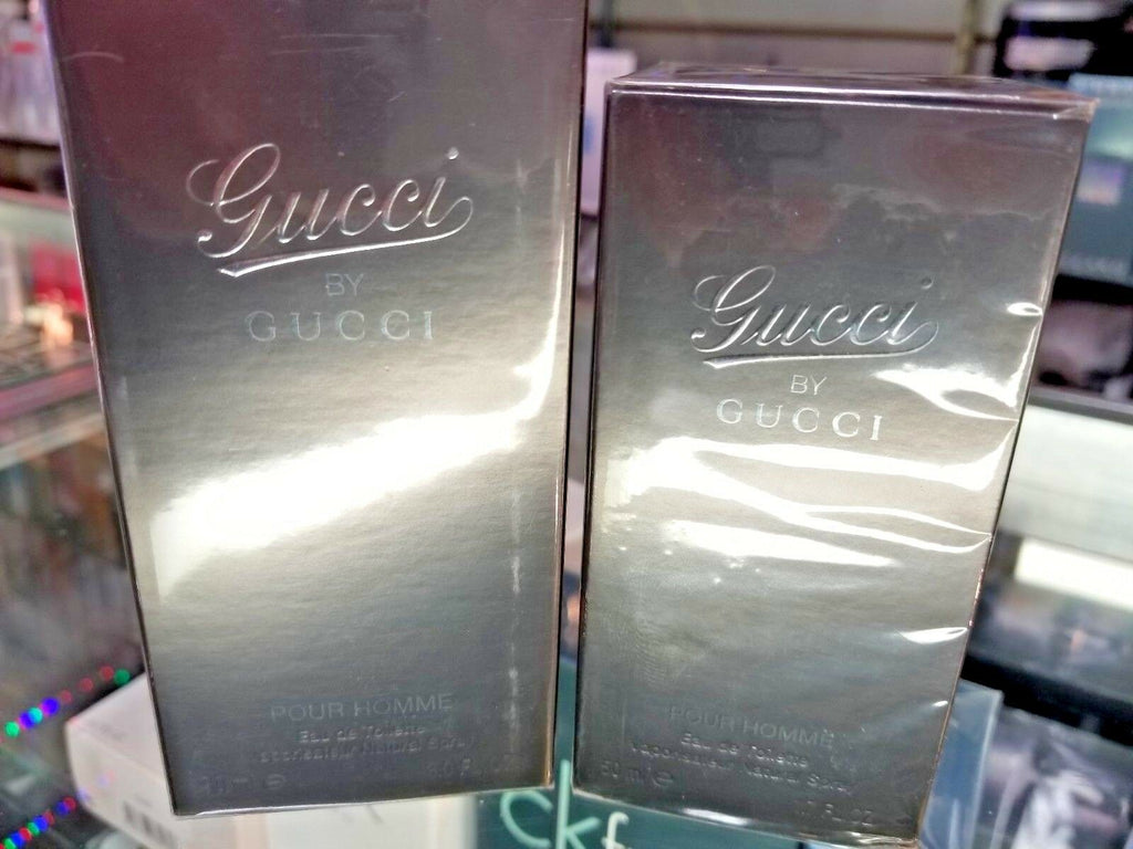 Gucci by Gucci Pour Homme EDT Spray for Men 1.7 oz 50 ml or 3 oz / 90 ml SEALED - Perfume Gallery