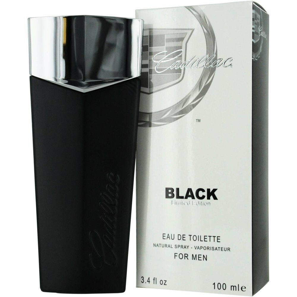 Cadillac Black LIMITED EDITION Eau De Toilette Spray EDT for MEN 3.4 oz RARE - Perfume Gallery
