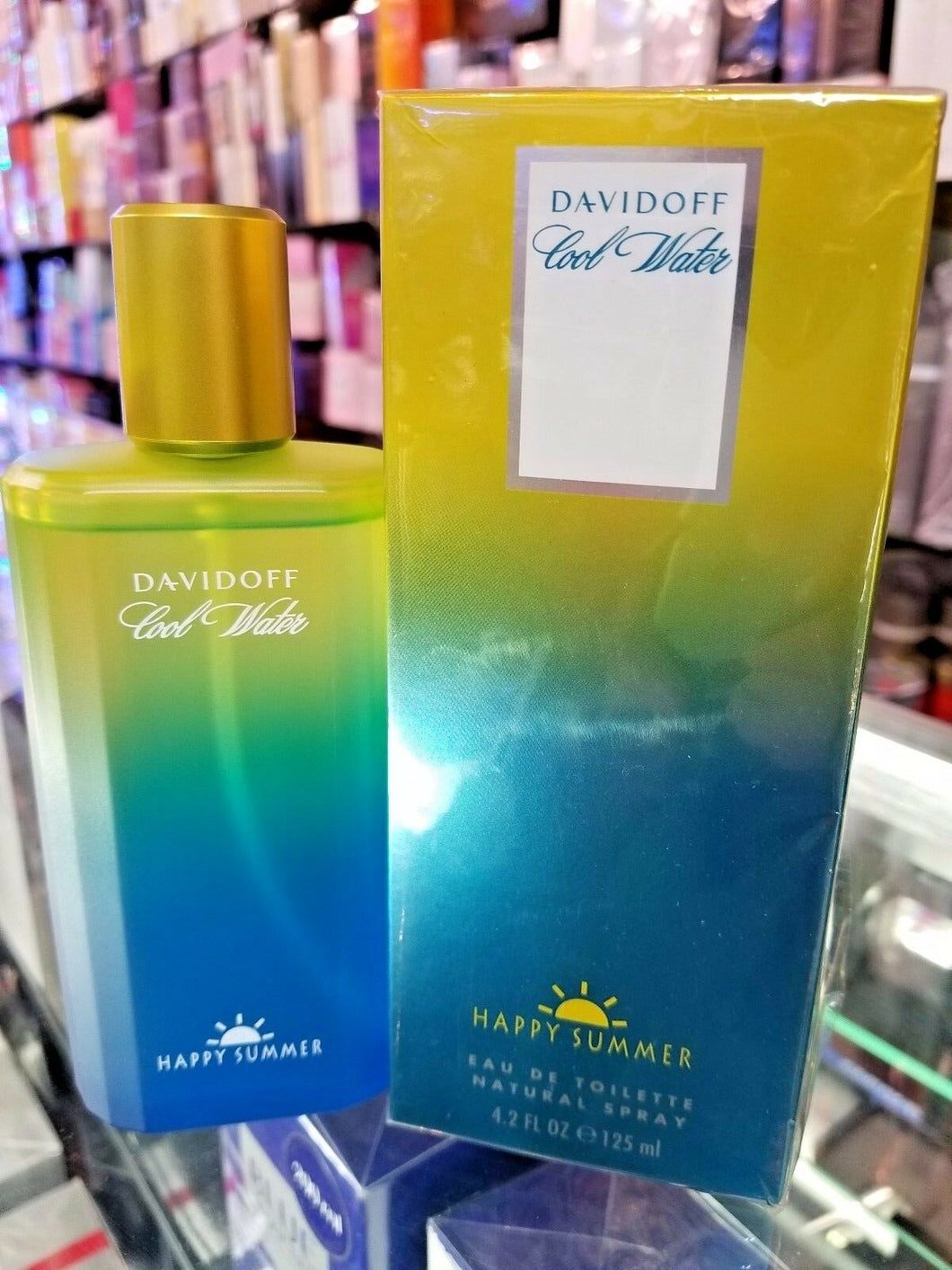 Davidoff Cool Water HAPPY SUMMER 4.2 oz / 125 ml EDT Toilette for Men SEALED BOX - Perfume Gallery