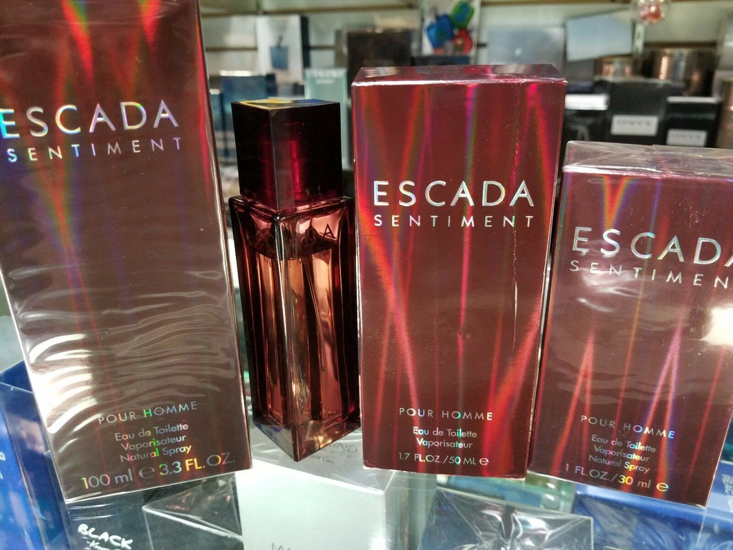 ESCADA Sentiment Pour Homme 1 1.7 3.3 oz 100 ml EDT Eau de Toilette for Him NEW - Perfume Gallery