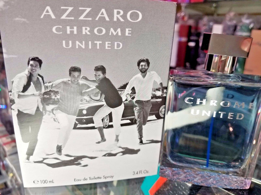 Azzaro CHROME UNITED Him EDT Spray 3.4 oz / 100 ml for Men * NEW IN SEALED BOX * - Perfume Gallery