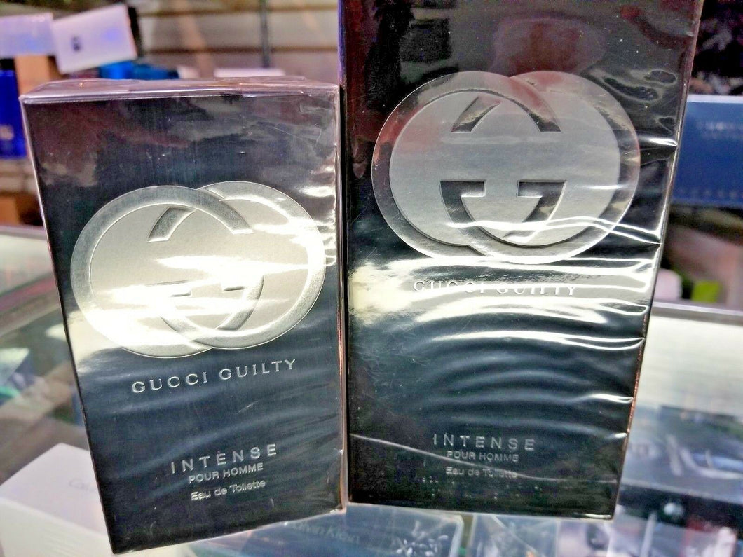 Gucci Guilty INTENSE Pour Homme EDT Spray Men 1.6 oz 50 ml or 3 oz 90 ml SEALED - Perfume Gallery