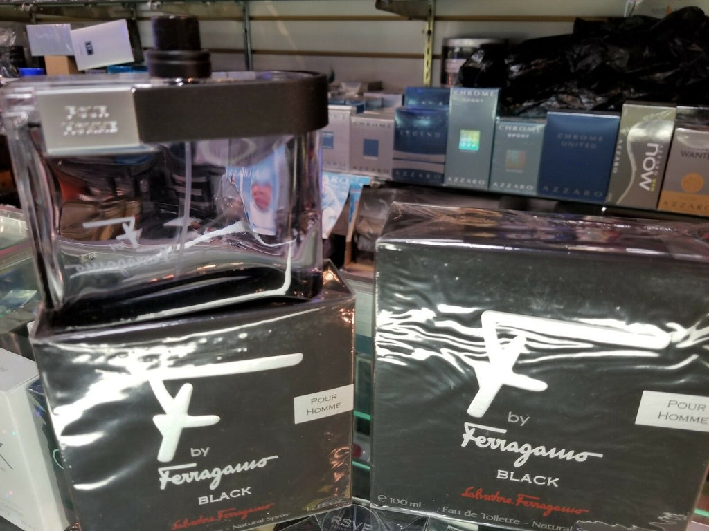 F by Ferragamo Black Salvatore Ferragamo 1.7 oz 50 ml 3.4 oz 100 ml EDT SEALED - Perfume Gallery