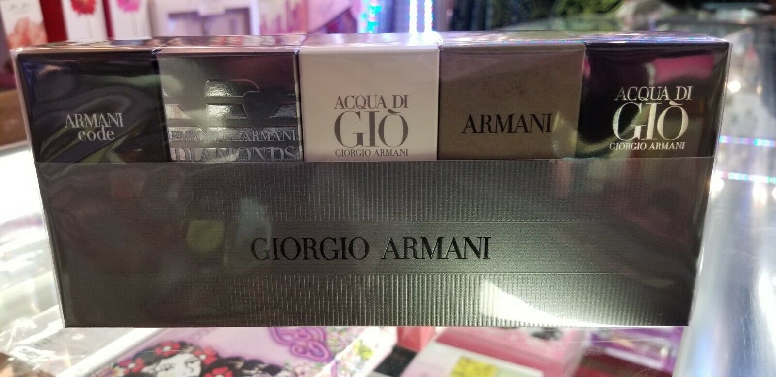 Giorgio Armani TRAVEL EXCLUSIVE 5 Pc Mini Travel Gift Set Men NEW SE Perfume Gallery