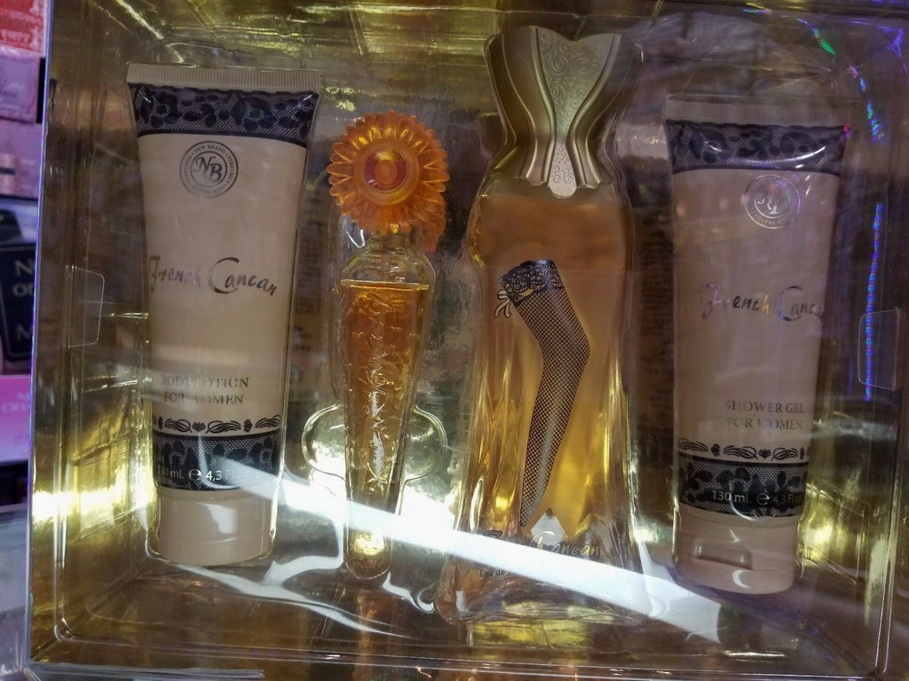 French Cancan by New Brand Perfumes for Women 4 Pc EDP Gift Set w Lotion + Gel - Perfume Gallery