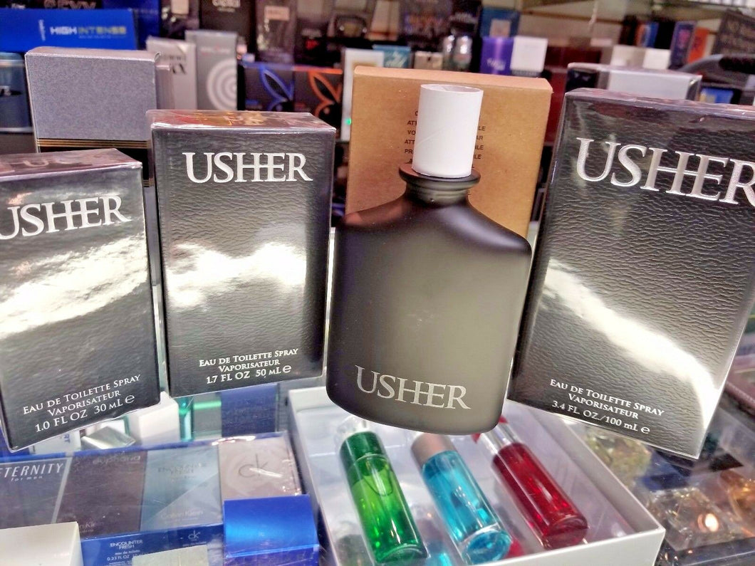 Usher 1 1.7 3.4 oz OR TST Eau de Toilette EDT Men Cologne Perfume NEW SEALED BOX - Perfume Gallery