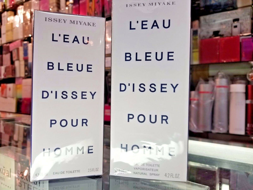 L'eau Bleue D'issey Pour Homme by Issey Miyake 2.5 oz 4.2 oz EDT for Men SEALED - Perfume Gallery