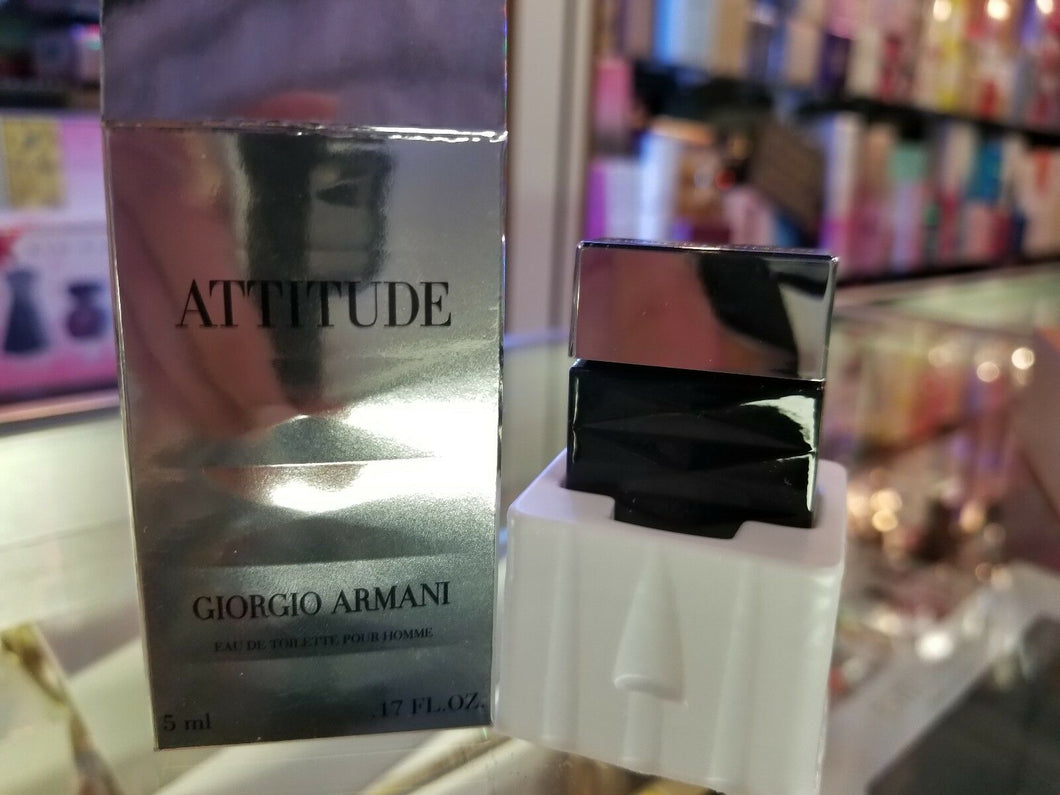 Attitude By Giorgio Armani Mini 0.17 .17 oz  5 ml Eau De Toilette Splash in BOX - Perfume Gallery