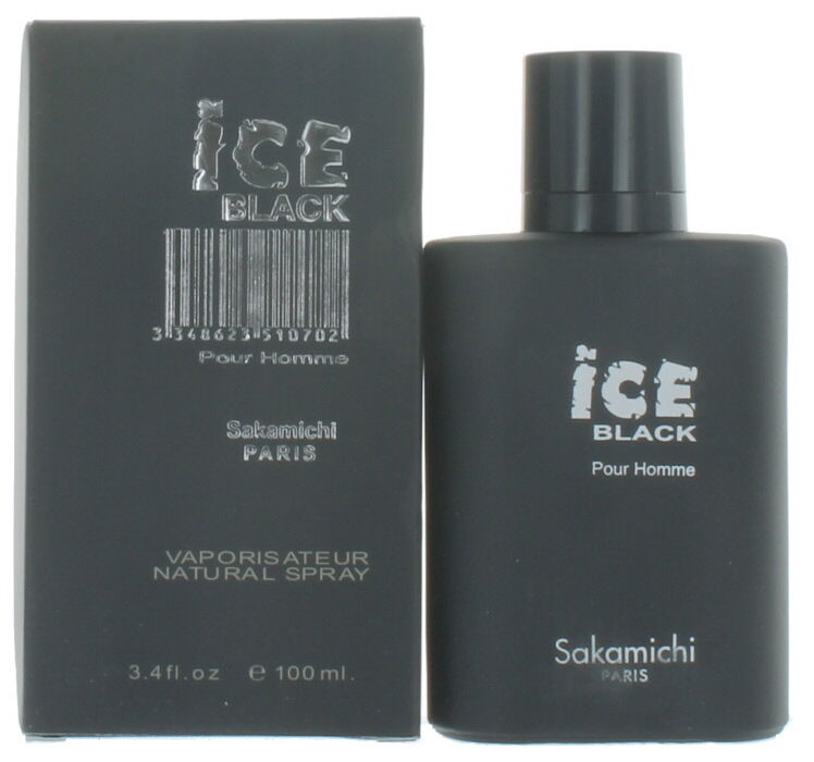 Ice Black Pour Homme Sakamichi for Men EDP Eau de Parfum Cologne 3.4 oz 100 ml - Perfume Gallery