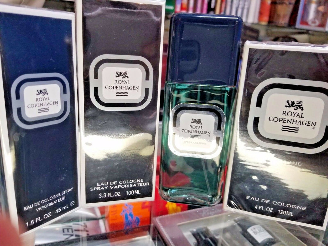 Royal Copenhagen Cologne 1.5 3.3 4 oz Cologne Spray for Men * NEW IN SEALED BOX - Perfume Gallery