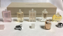 Load image into Gallery viewer, Burberry 5 Piece Mini Travel Gift Set 0.15 oz 4.5 5 ml 0.17 oz EDT EDP for Women - Perfume Gallery

