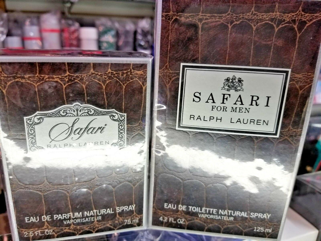 Ralph Lauren SAFARI Men Women 2.5 oz 75 ml OR 4.2 oz 125 ml EDT EDP NEW SEALED - Perfume Gallery