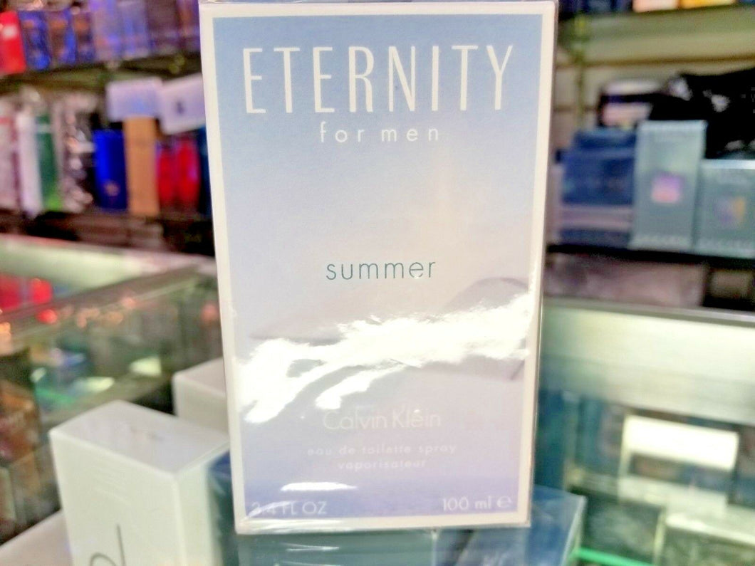 Eternity SUMMER 2014 CK Calvin Klein Toilette EDT 3.4 oz 100 ml Spray Men SEALED - Perfume Gallery