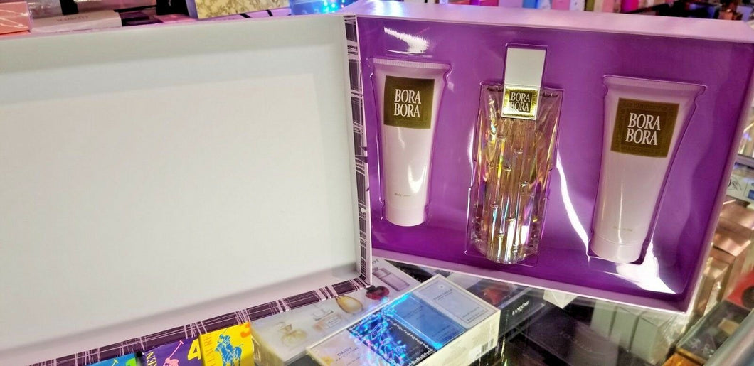 Bora Bora by Liz Claiborne 3 Pc. RARE GIFT SET for Women --- EDP + Lotion + Gel - Perfume Gallery