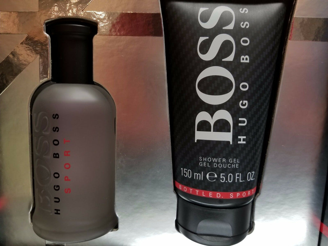 BOSS BOTTLED. SPORT. by Hugo Boss 2 Pc EDT Gift Set for Men Spray, Gel ** NEW ** - Perfume Gallery