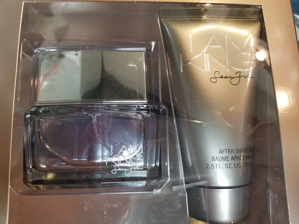 I AM KING by Sean John 2 Piece 1.7 2.5 oz GIFT SET for Men EDT + AFTERSHAVE BALM - Perfume Gallery