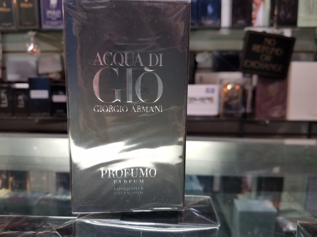 Giorgio Armani Acqua di gio Profumo Parfum for Men 2.5 oz * NEW IN SEALED BOX - Perfume Gallery