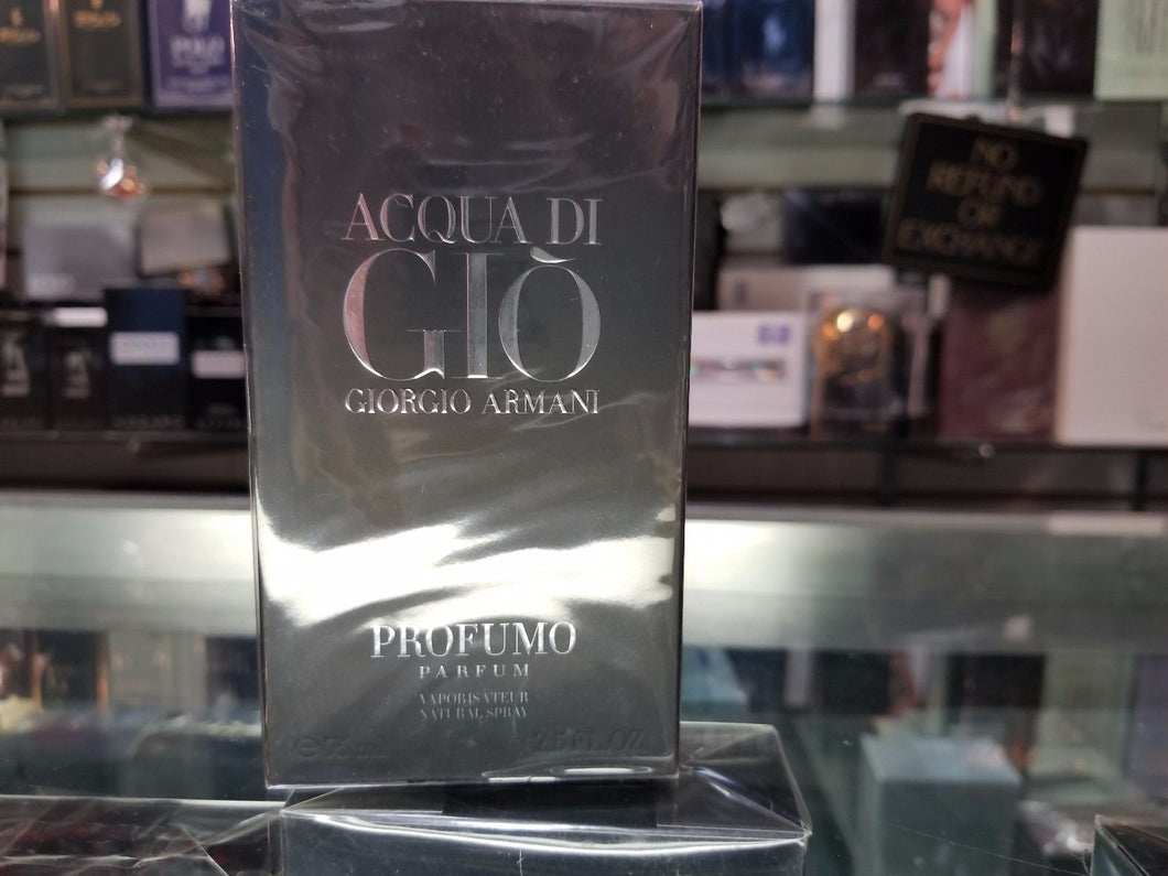 Giorgio Armani Acqua di gio Profumo Parfum for Men 2.5 oz * NEW IN SEALED BOX - Perfume Gallery