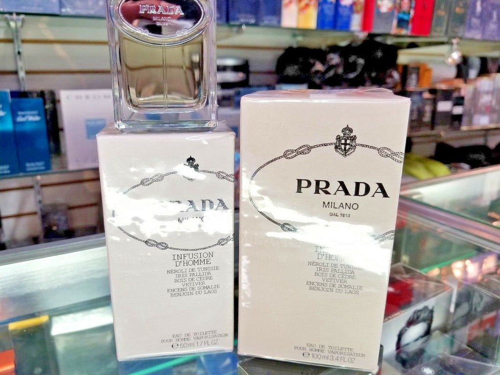 PRADA MILANO Dal 1913 Infusion D'Homme 1.7 oz or 3.4 oz EDT Pour Homme Men NEW - Perfume Gallery