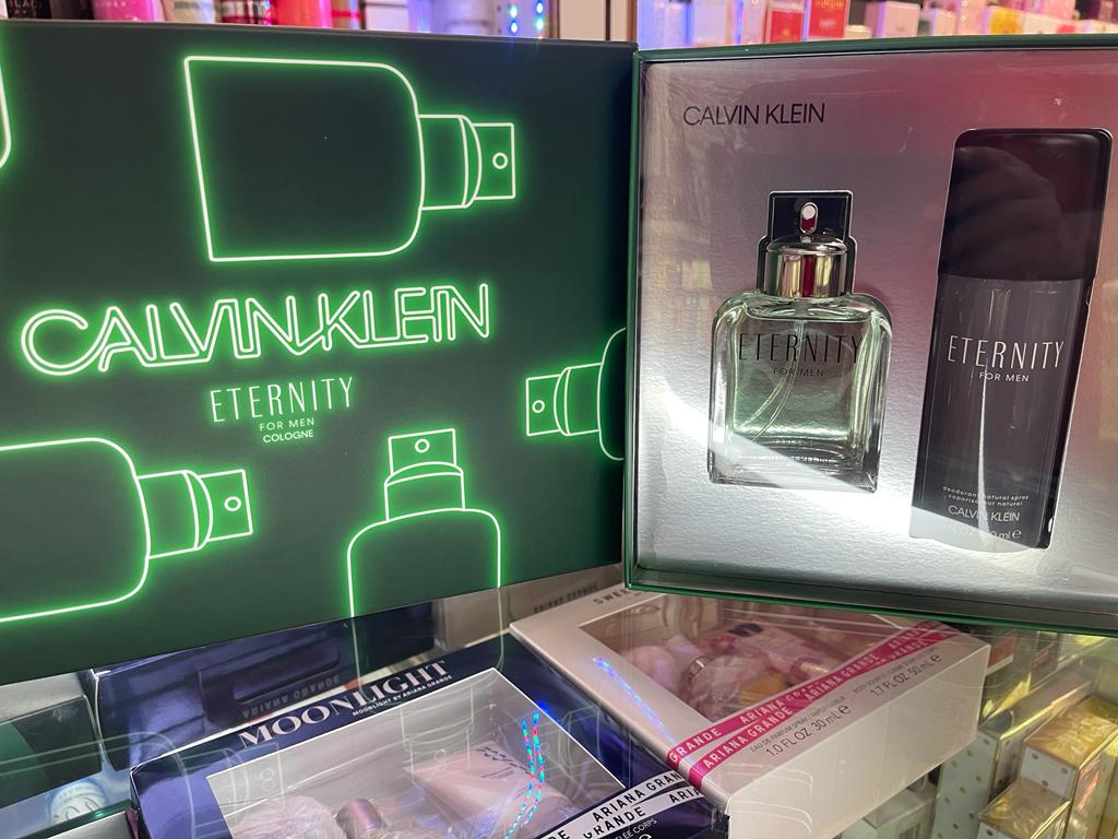 Calvin Klein Eternity 3 Piece GIFT SET 3.3 oz EDT Spray + Gel + 5 oz Deodorant Men