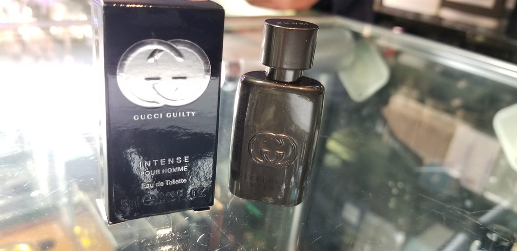 Gucci Guilty INTENSE Pour Homme EDT Fluid Men 0.16 oz 5 ml Toilette MINI * RARE