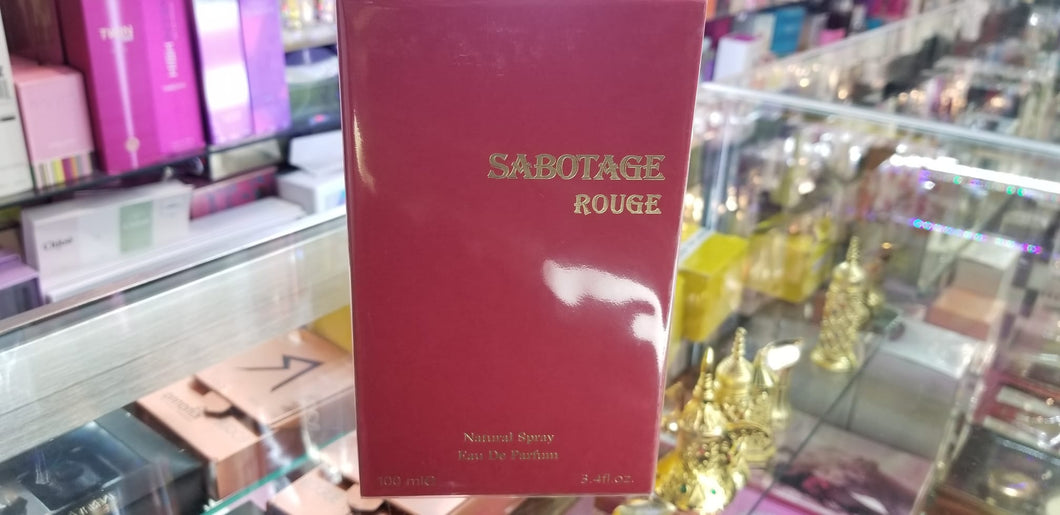 Sabotage Rouge for Her 3.4 oz 100 ml EDP Eau de Parfum for Men Women NEW SEALED