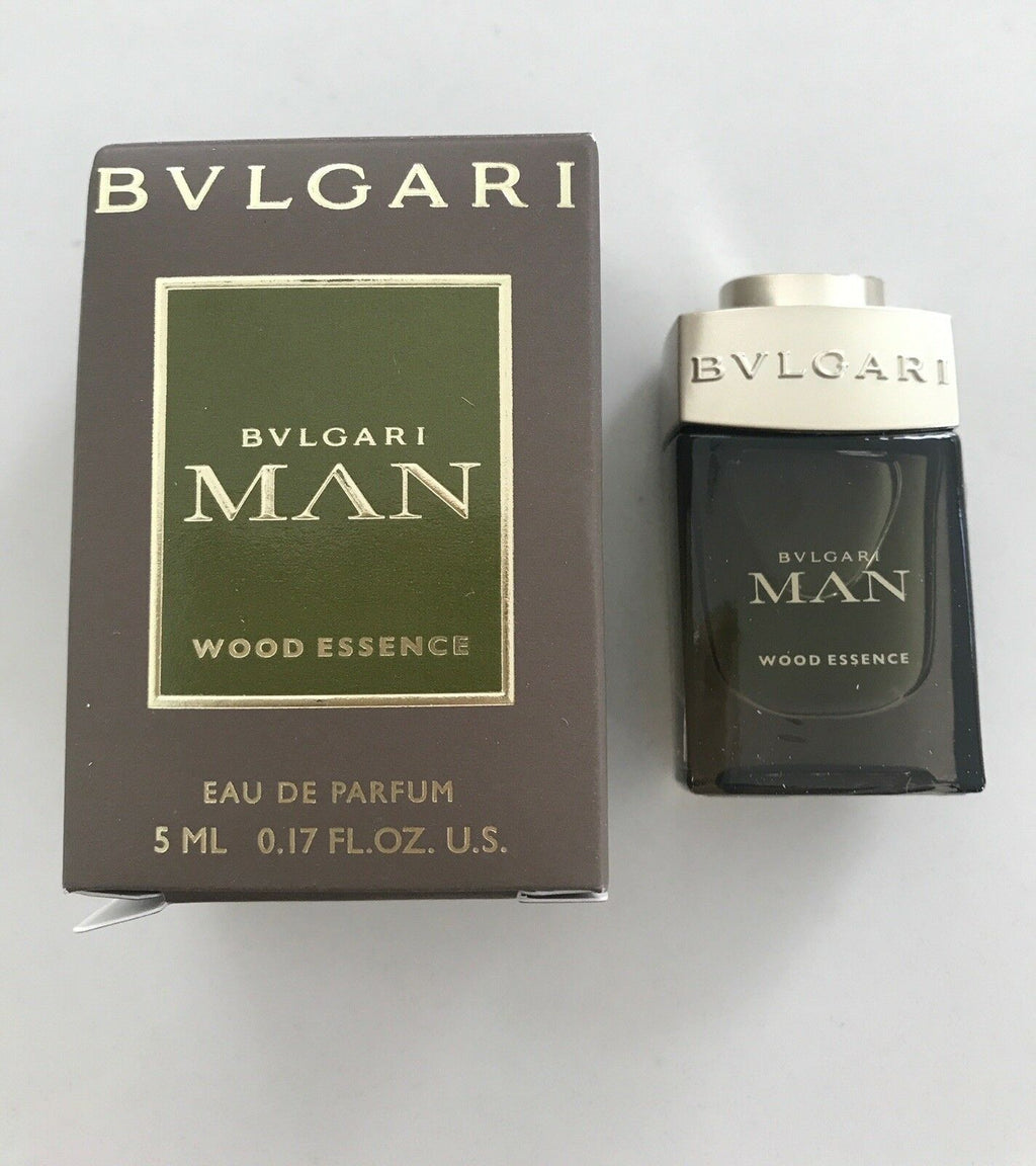 Bvlgari Man Wood Essence Men Mini 0.17 oz 5 ml Eau De Parfum Splash NEW IN BOX - Perfume Gallery