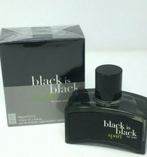 Load image into Gallery viewer, Black is Black SPORT by Nu Parfums 3.4oz 100ml Eau De Toilette Spray Men SEALED - Perfume Gallery
