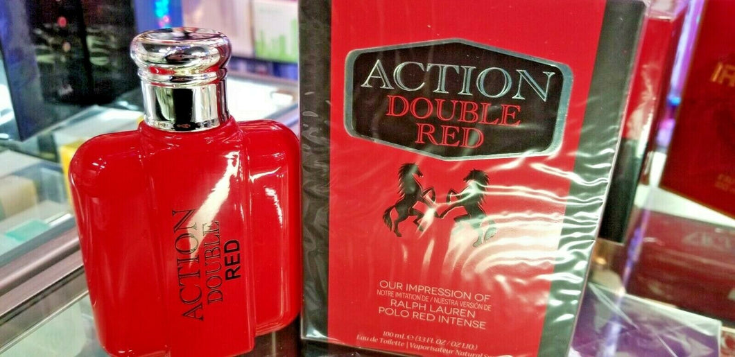 Action Double RED by Preferred Collection 3.3 oz / 100 ml EDT Toilette Men SEALED - Perfume Gallery