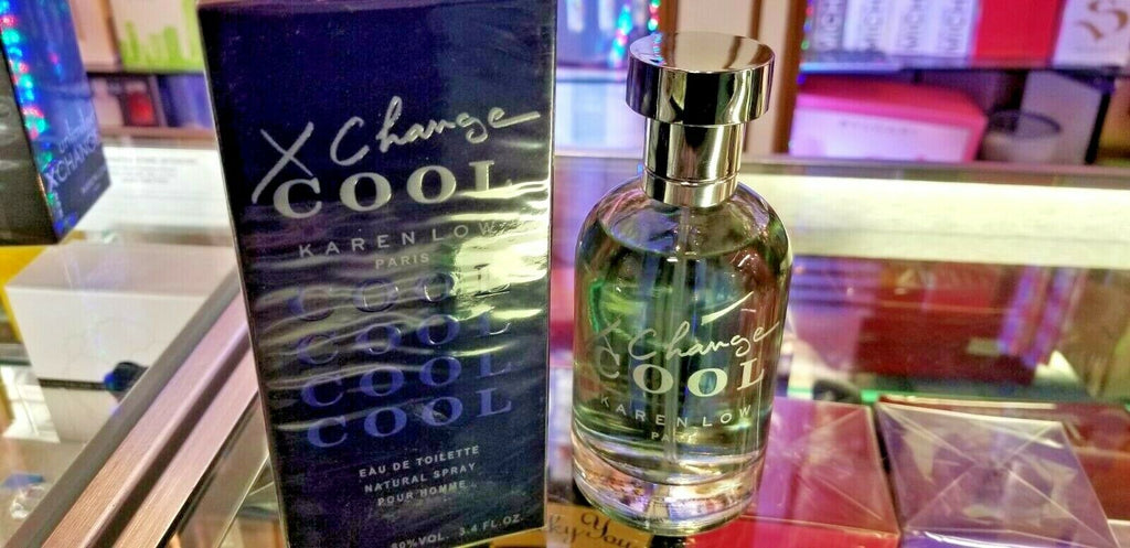 XCHANGE COOL by Karen Low 3.4oz 100ml EDT Spray for Men Eau de Toilette NEW BOX - Perfume Gallery