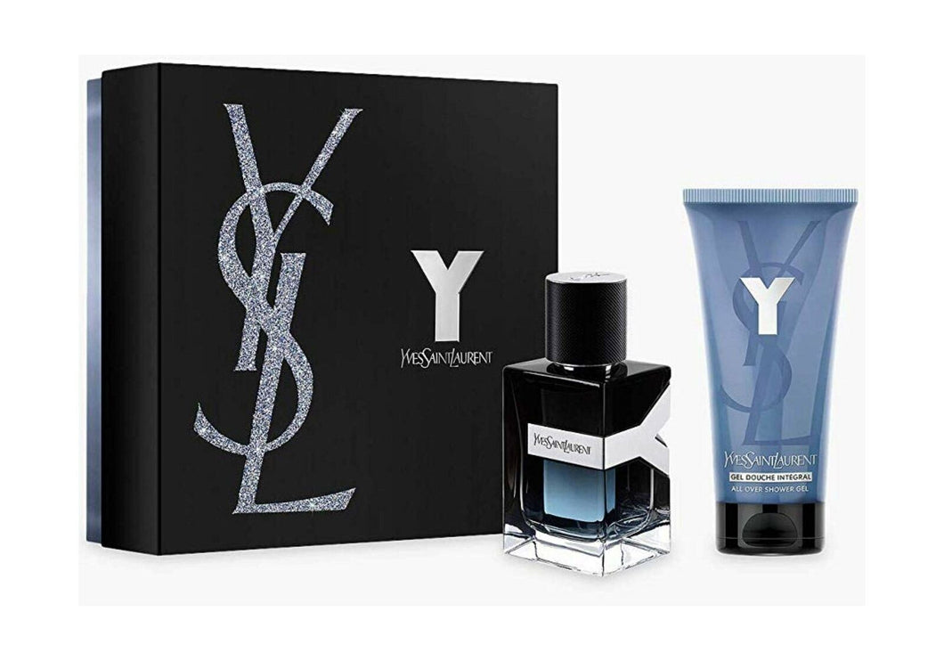 Yves Saint Laurent Y Travel Selection 2 Pc GIft Set 3.4 EDT Spr + 1.7 All Over - Perfume Gallery